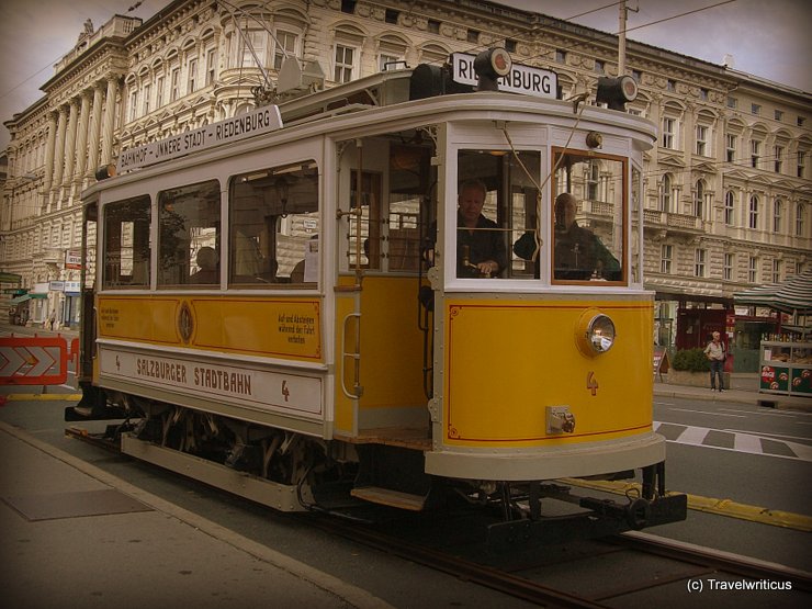 Gelbe Elektrische in Salzburg