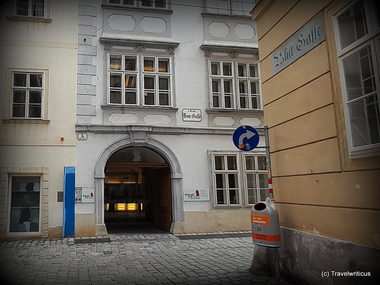 Blick von der Blutgasse auf das Mozarthaus Vienna