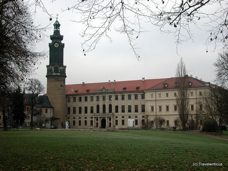 Blick vom Ilmpark auf das Weimarer Stadtschloss