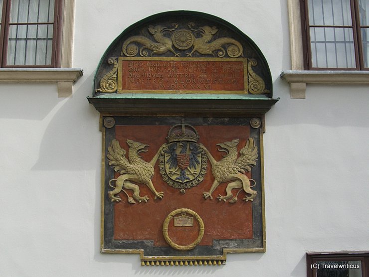 Wappertafel im inneren Burghof der Wiener Hofburg