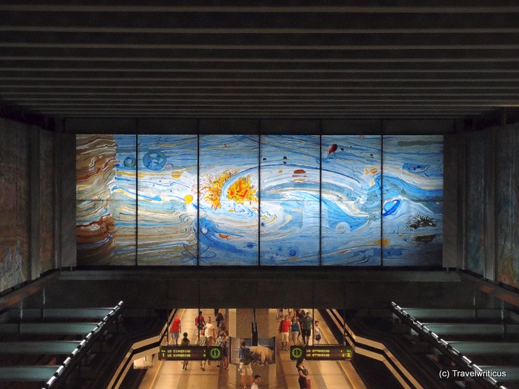 Mosaik in der U-Bahnstation Volkstheater